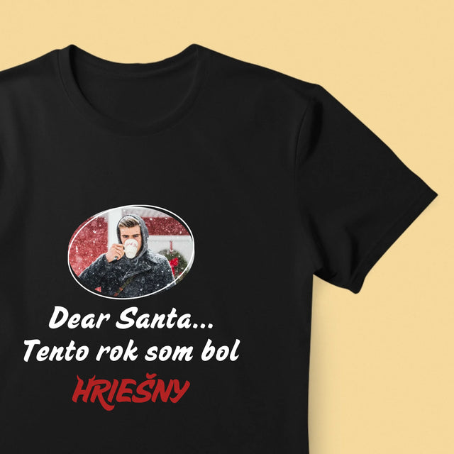 Zdjęcie I Podpis: Grzeszny - Koszulka Męska z Nadrukiem | SK